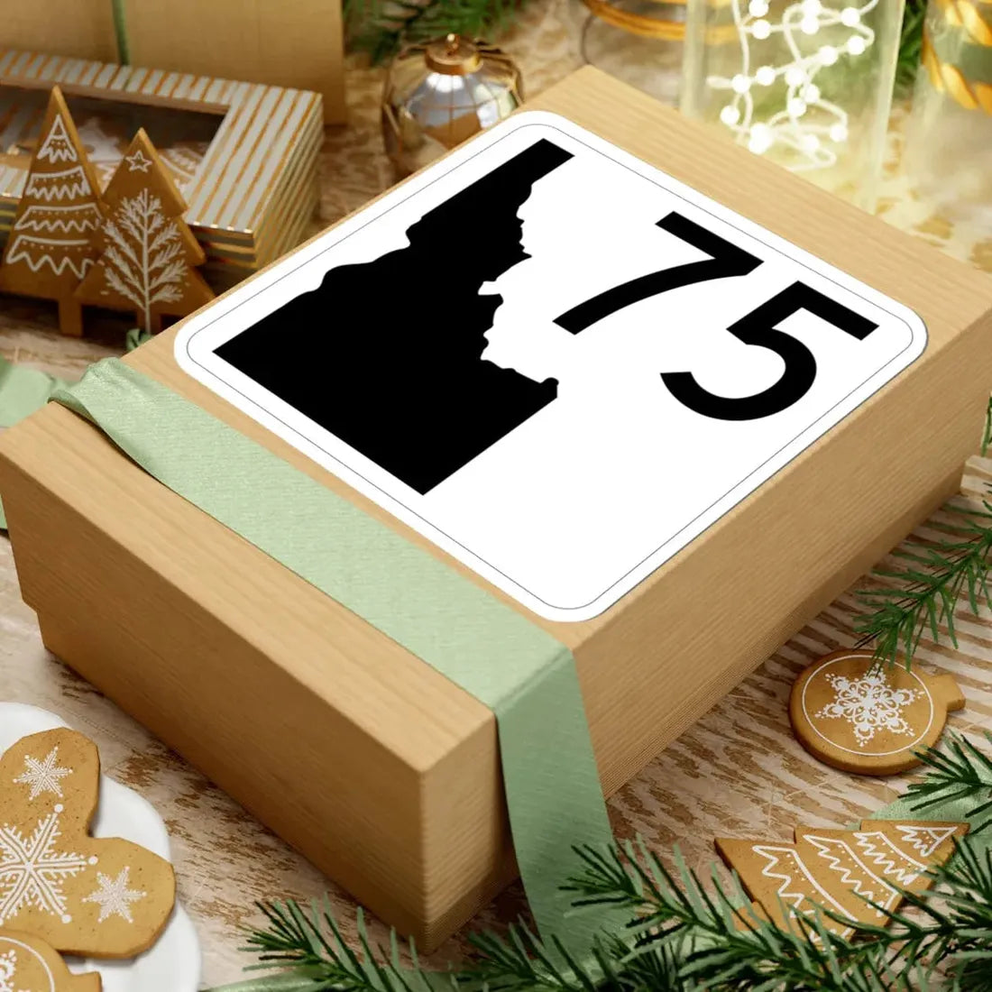 Idaho 75 (Idaho) (Road Sign) STICKER Vinyl Kiss-Cut Decal - The Sticker Space