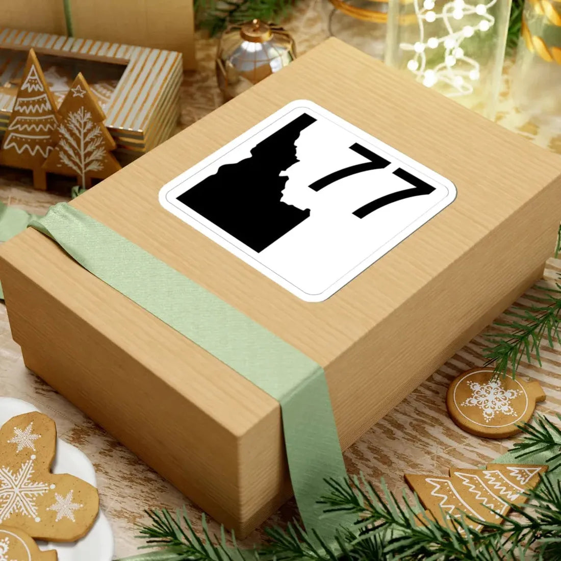 Idaho 77 (Idaho) (Road Sign) STICKER Vinyl Kiss-Cut Decal - The Sticker Space