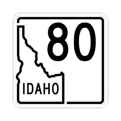 Idaho 80 1955 (Idaho) (Road Sign) STICKER Vinyl Kiss-Cut Decal 6 Inch White - The Sticker Space