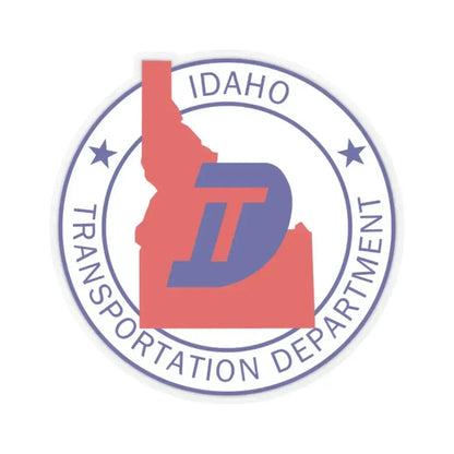 Idaho Department of Transportation - STICKER Vinyl Kiss-Cut Decal 2 Inch Transparent - The Sticker Space