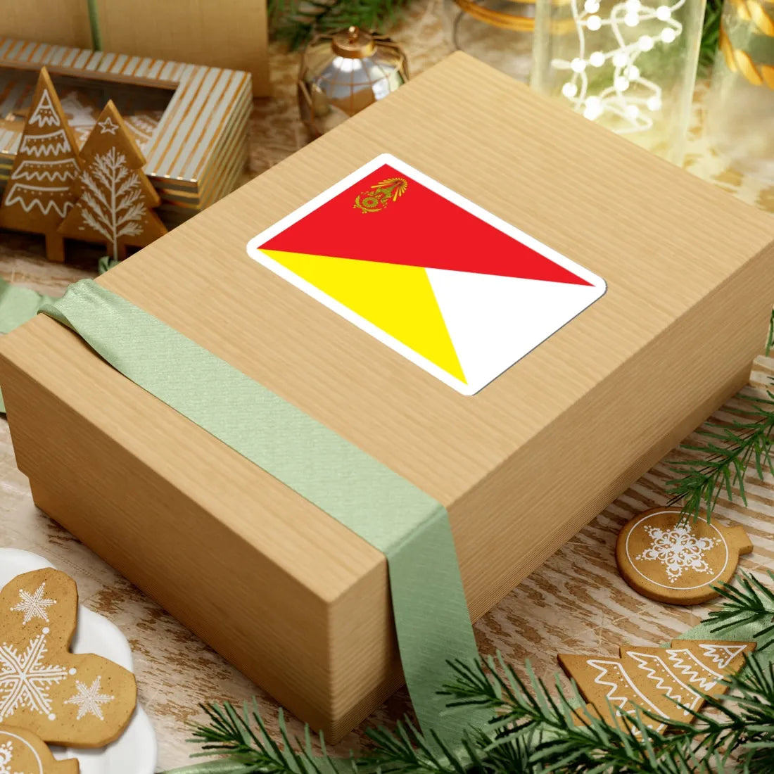 Identification Flag Thai Army Battalion Artillery (Thailand) STICKER Vinyl Kiss-Cut Decal - The Sticker Space