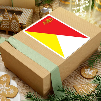 Identification Flag Thai Army Battalion Artillery (Thailand) STICKER Vinyl Kiss-Cut Decal - The Sticker Space