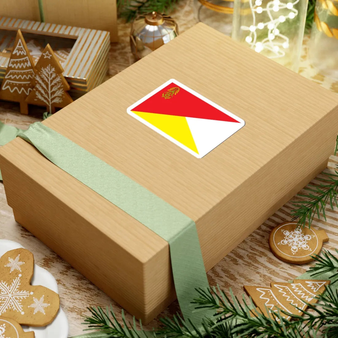 Identification Flag Thai Army Battalion Artillery (Thailand) STICKER Vinyl Kiss-Cut Decal - The Sticker Space