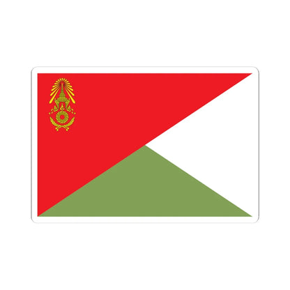 Identification Flag Thai Army Battalion Development (Thailand) STICKER Vinyl Kiss-Cut Decal 4 Inch White - The Sticker Space