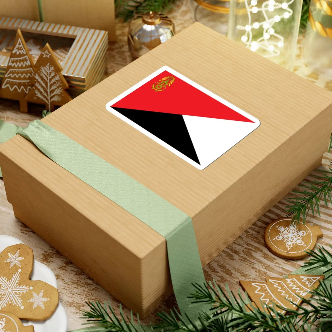 Identification Flag Thai Army Battalion Engineer (Thailand) STICKER Vinyl Kiss-Cut Decal - The Sticker Space