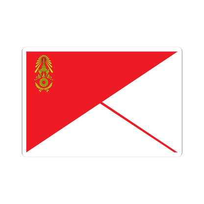 Identification Flag Thai Army Battalion Infantry (Thailand) STICKER Vinyl Kiss-Cut Decal 3 Inch White - The Sticker Space