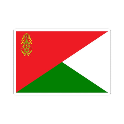 Identification Flag Thai Army Battalion Medical (Thailand) STICKER Vinyl Kiss-Cut Decal 3 Inch White - The Sticker Space