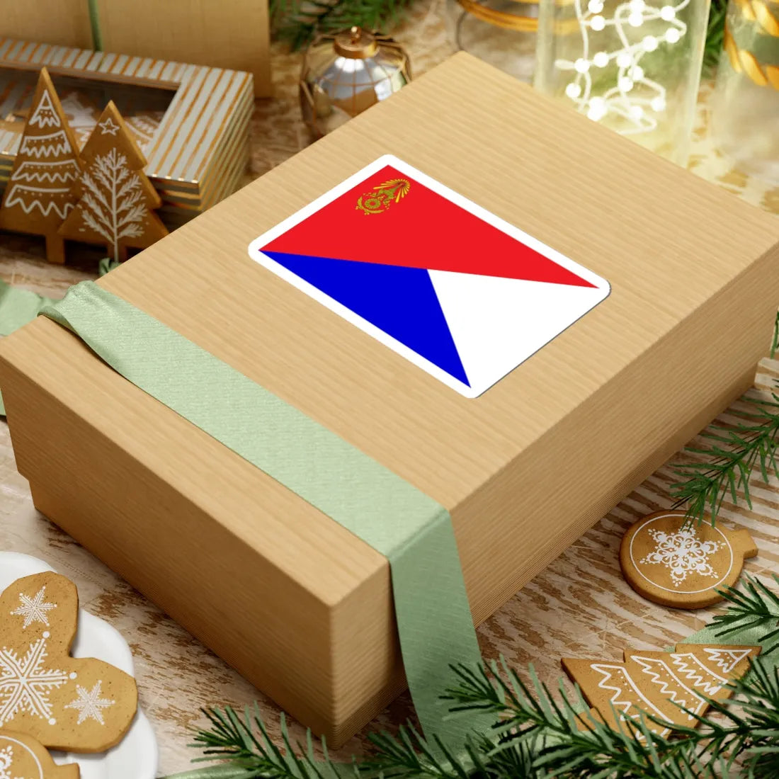 Identification Flag Thai Army Battalion Military Police (Thailand) STICKER Vinyl Kiss-Cut Decal - The Sticker Space