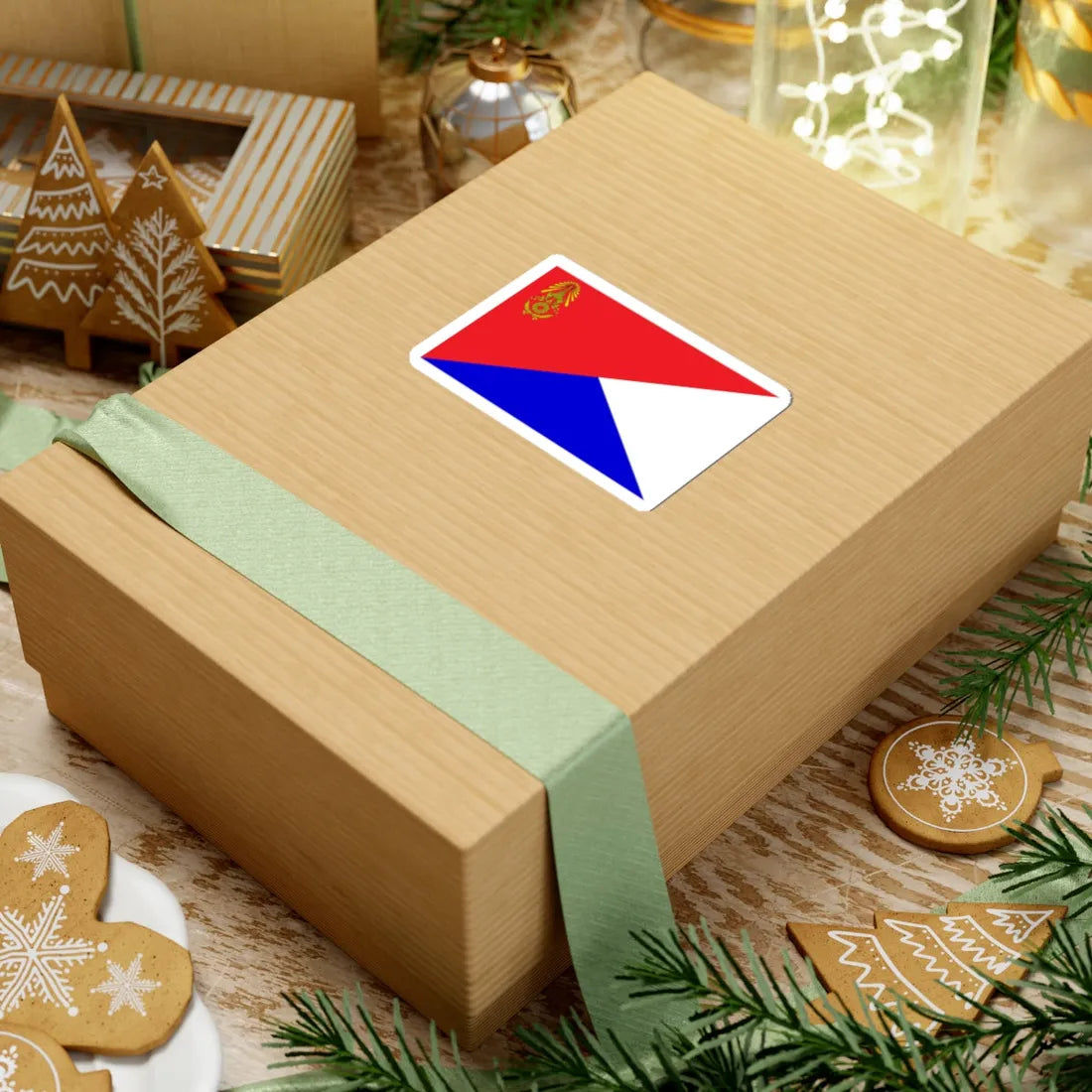 Identification Flag Thai Army Battalion Military Police (Thailand) STICKER Vinyl Kiss-Cut Decal - The Sticker Space