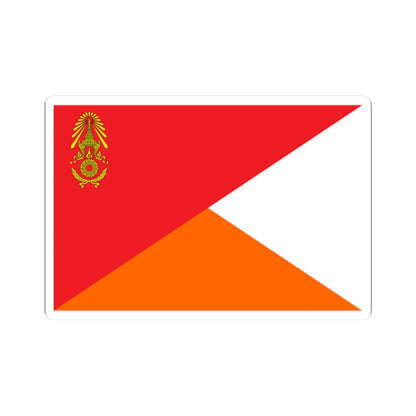 Identification Flag Thai Army Battalion Ordnance (Thailand) STICKER Vinyl Kiss-Cut Decal 2 Inch White - The Sticker Space