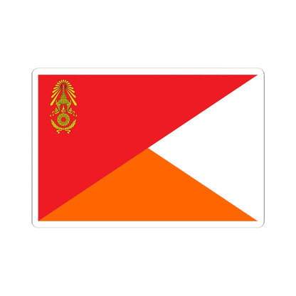 Identification Flag Thai Army Battalion Ordnance (Thailand) STICKER Vinyl Kiss-Cut Decal 6 Inch White - The Sticker Space