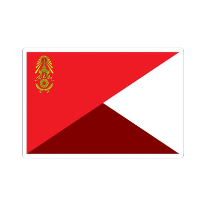 Identification Flag Thai Army Battalion Transport (Thailand) STICKER Vinyl Kiss-Cut Decal 3 Inch White - The Sticker Space