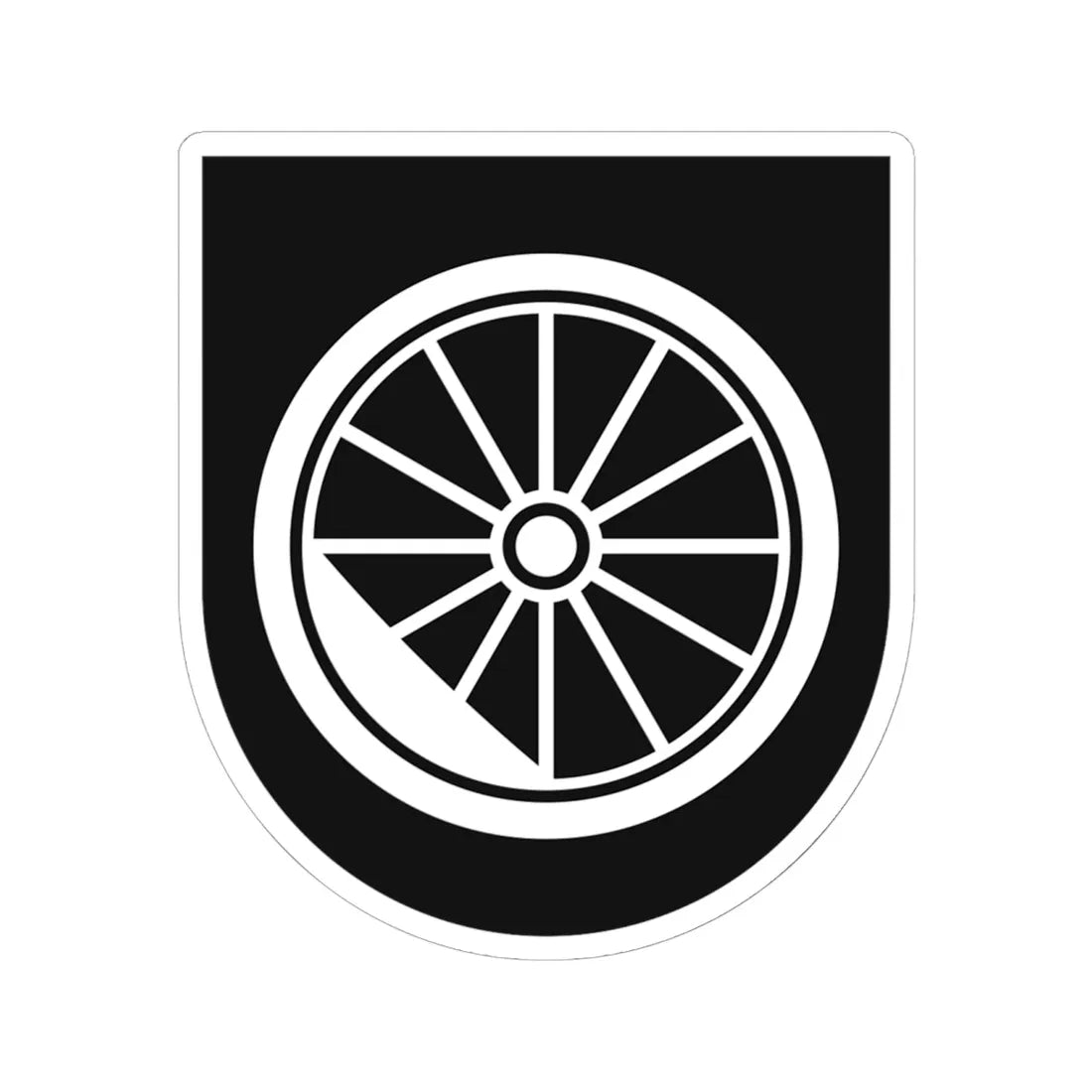 Čierna nad Tisou Erb (Slovakia) (Coat of Arms) STICKER Vinyl Kiss-Cut Decal 6 Inch White - The Sticker Space