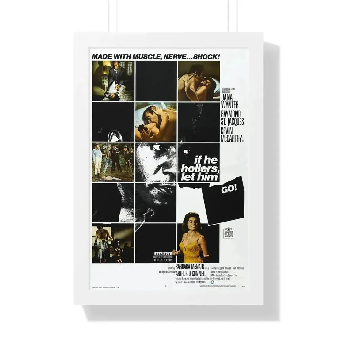 IF HE HOLLERS LET HIM GO 1968 - Framed Movie Poster - The Sticker Space