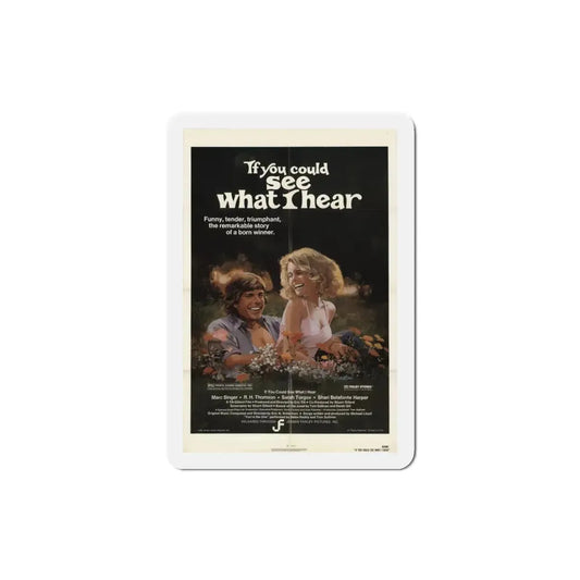If You Could See What I Hear 1982 Movie Poster Refrigerator Magnet 3 Inch - The Sticker Space