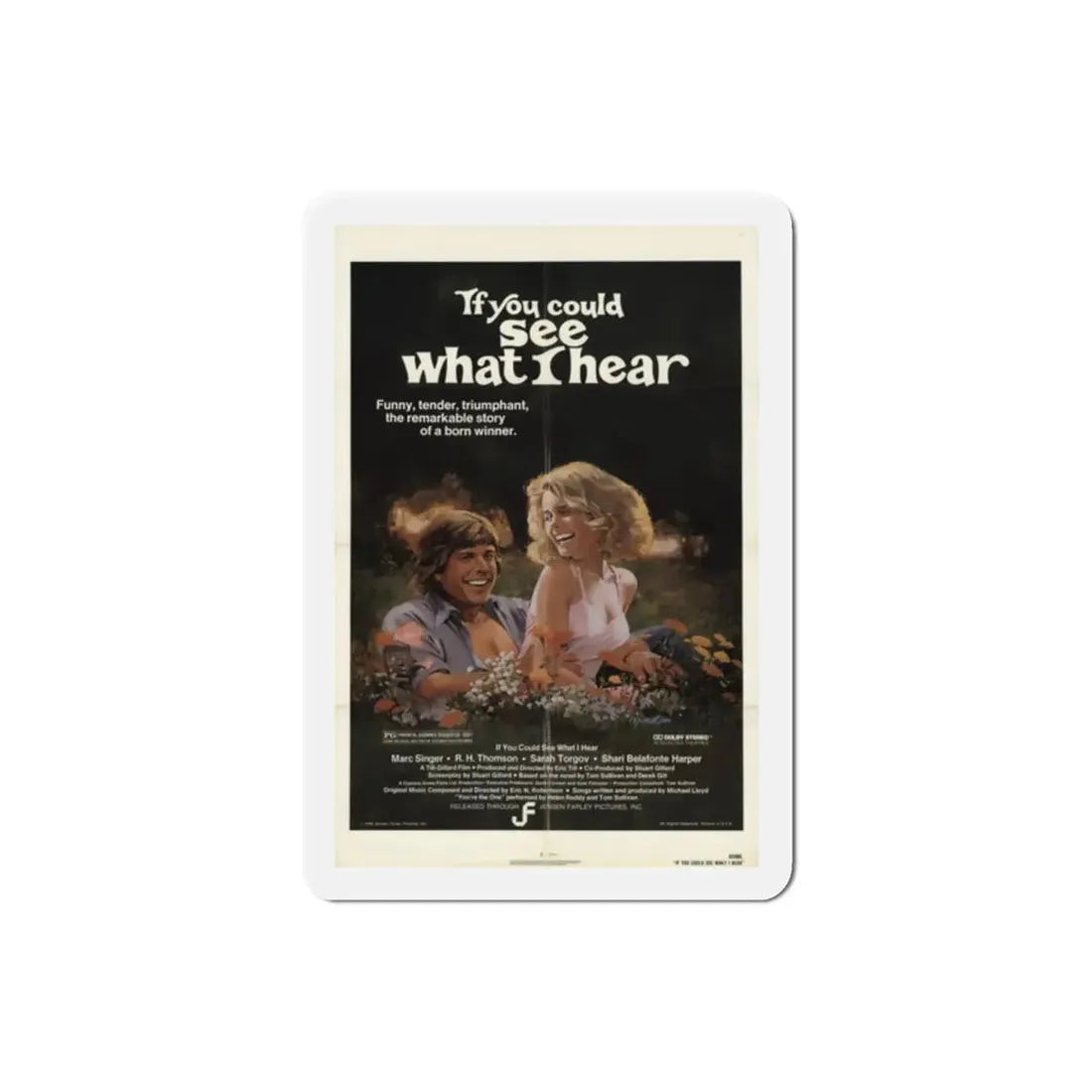 If You Could See What I Hear 1982 Movie Poster Refrigerator Magnet - The Sticker Space