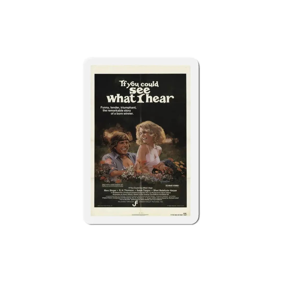 If You Could See What I Hear 1982 Movie Poster Refrigerator Magnet - The Sticker Space