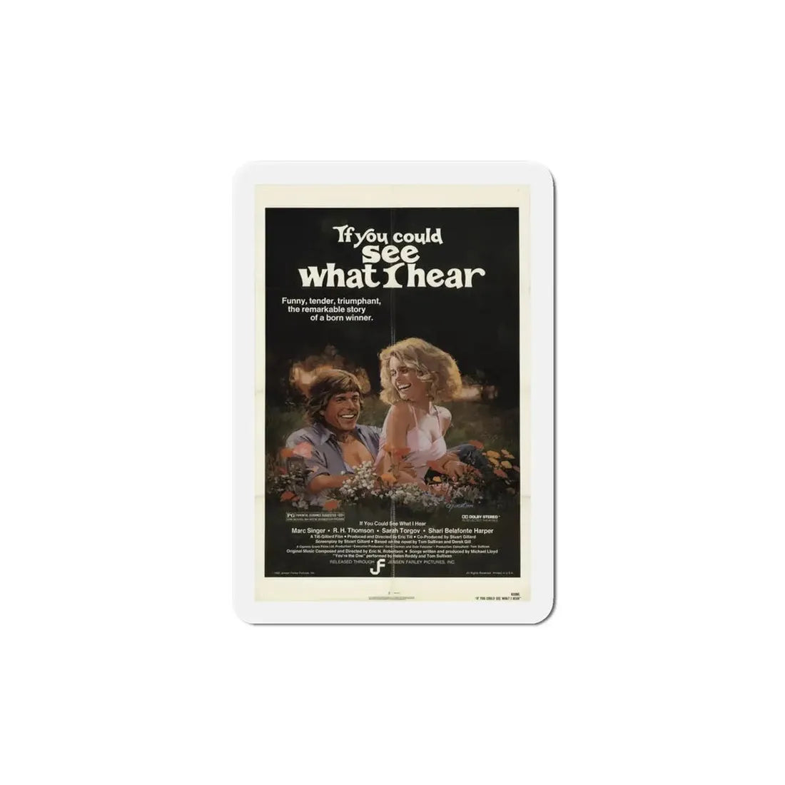 If You Could See What I Hear 1982 Movie Poster Refrigerator Magnet - The Sticker Space