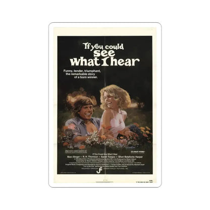 If You Could See What I Hear 1982 Movie Poster STICKER Vinyl Die-Cut Decal 2 Inch - The Sticker Space