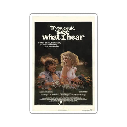 If You Could See What I Hear 1982 Movie Poster STICKER Vinyl Die-Cut Decal 6 Inch - The Sticker Space