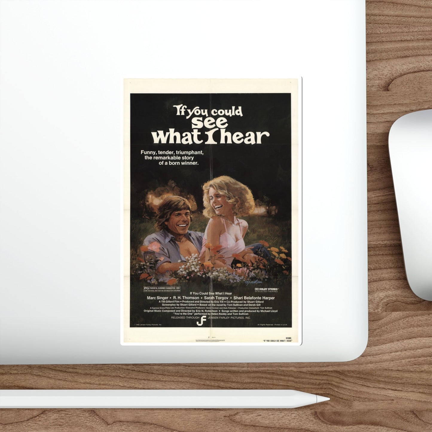 If You Could See What I Hear 1982 Movie Poster STICKER Vinyl Die-Cut Decal-The Sticker Space