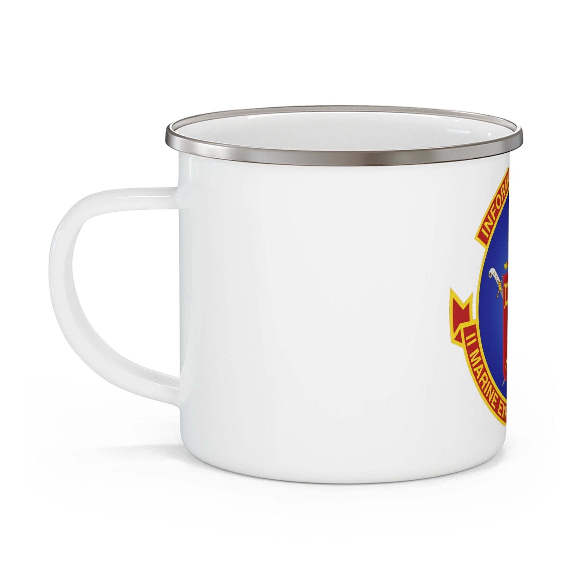 II Marine Expeditionary Force MEF Information Group (USMC) Enamel Mug-12oz-The Sticker Space