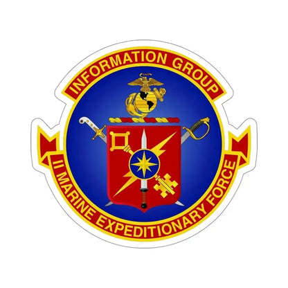 II Marine Expeditionary Force MEF Information Group (USMC) STICKER Vinyl Die-Cut Decal 5 Inch - The Sticker Space