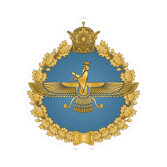 IIAF Patch 3 (Iran) (Coat of Arms) STICKER Vinyl Kiss-Cut Decal 2 Inch White - The Sticker Space