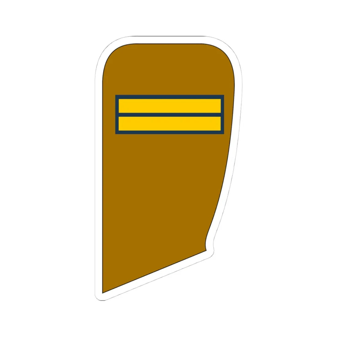 IIArmy Afsaryar1 (Iran) (Military Rank) STICKER Vinyl Kiss-Cut Decal 4 Inch White - The Sticker Space