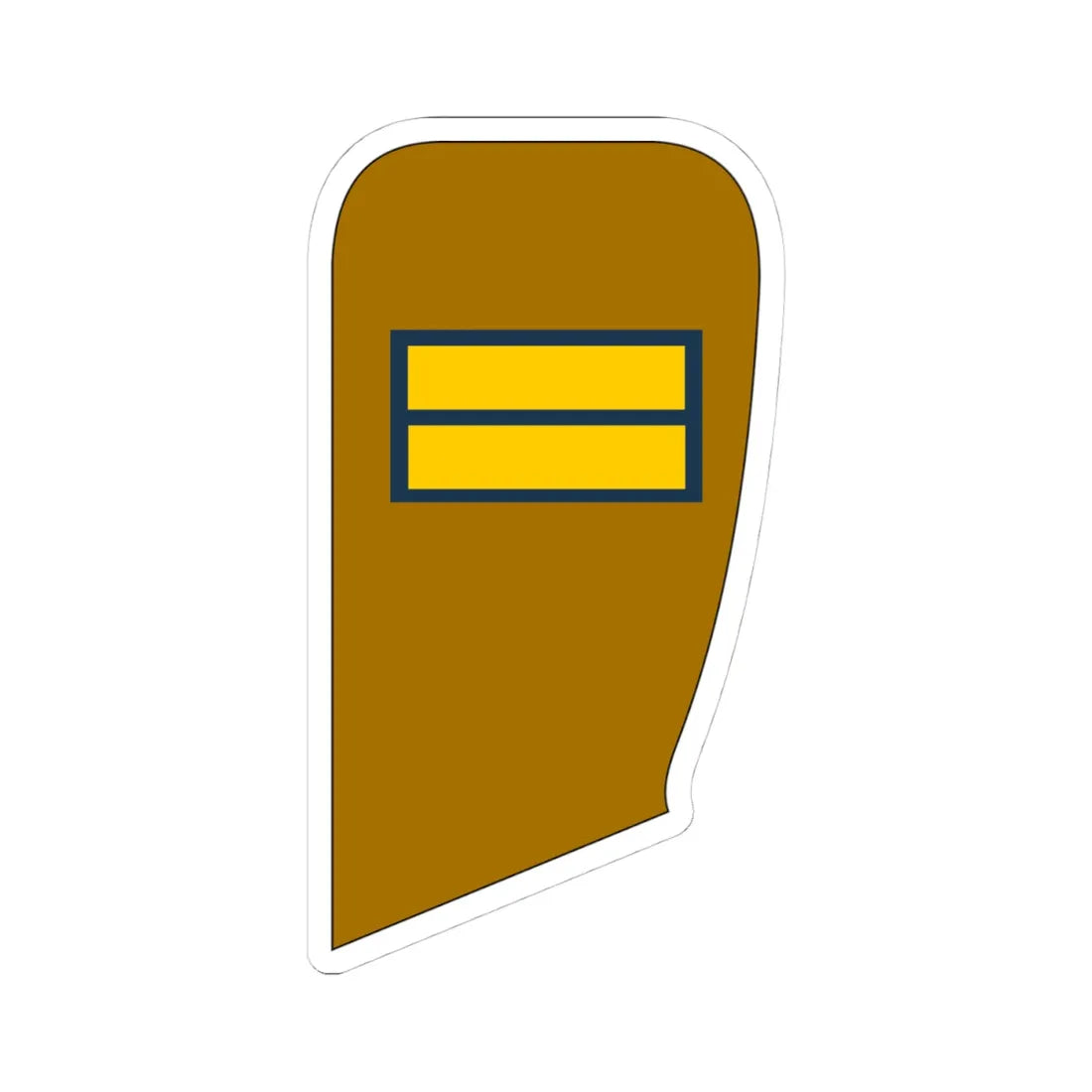 IIArmy Sarjokhe (Iran) (Military Rank) STICKER Vinyl Kiss-Cut Decal 4 Inch White - The Sticker Space