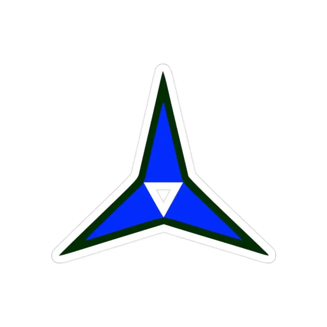 III Corps United States (U.S. Army) REVERSE PRINT Transparent Die-Cut STICKER 2 Inch Die-Cut Transparent - The Sticker Space