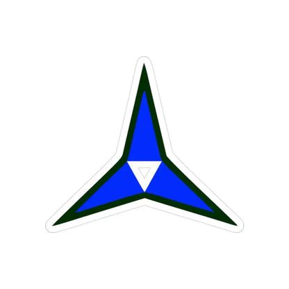 III Corps United States (U.S. Army) REVERSE PRINT Transparent Die-Cut STICKER 2 Inch Die-Cut Transparent - The Sticker Space