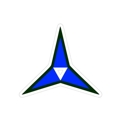 III Corps United States (U.S. Army) REVERSE PRINT Transparent Die-Cut STICKER 4 Inch Die-Cut Transparent - The Sticker Space