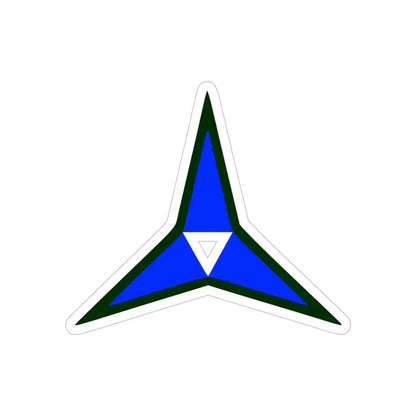 III Corps United States (U.S. Army) REVERSE PRINT Transparent Die-Cut STICKER 5 Inch Die-Cut Transparent - The Sticker Space