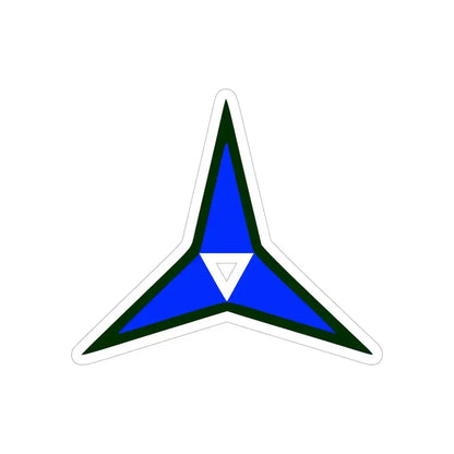 III Corps United States (U.S. Army) REVERSE PRINT Transparent Die-Cut STICKER 6 Inch Die-Cut Transparent - The Sticker Space