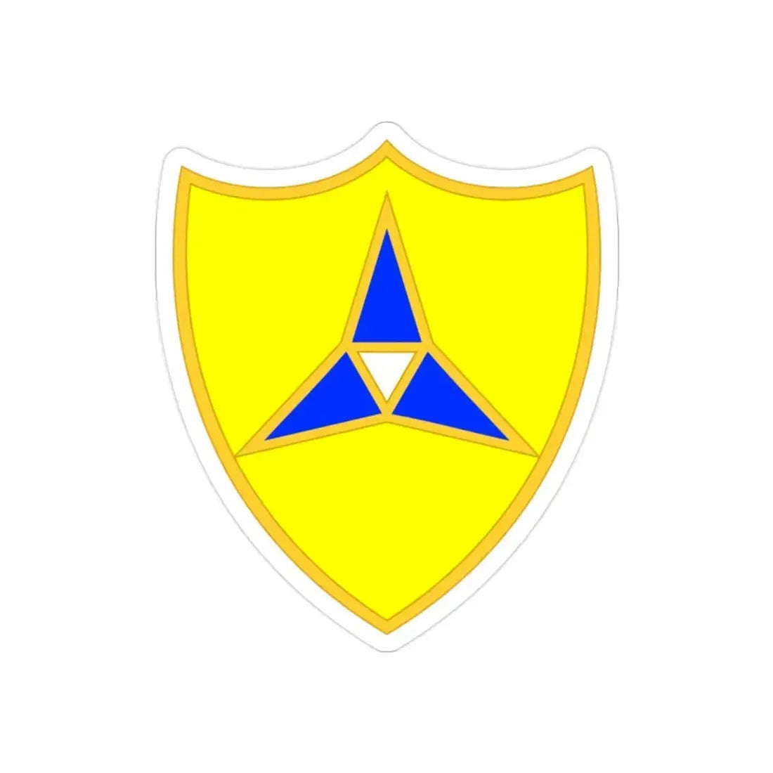 III Corps United States2 (U.S. Army) REVERSE PRINT Transparent Die-Cut STICKER 2 Inch Die-Cut Transparent - The Sticker Space