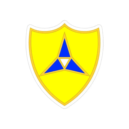 III Corps United States2 (U.S. Army) REVERSE PRINT Transparent Die-Cut STICKER 3 Inch Die-Cut Transparent - The Sticker Space