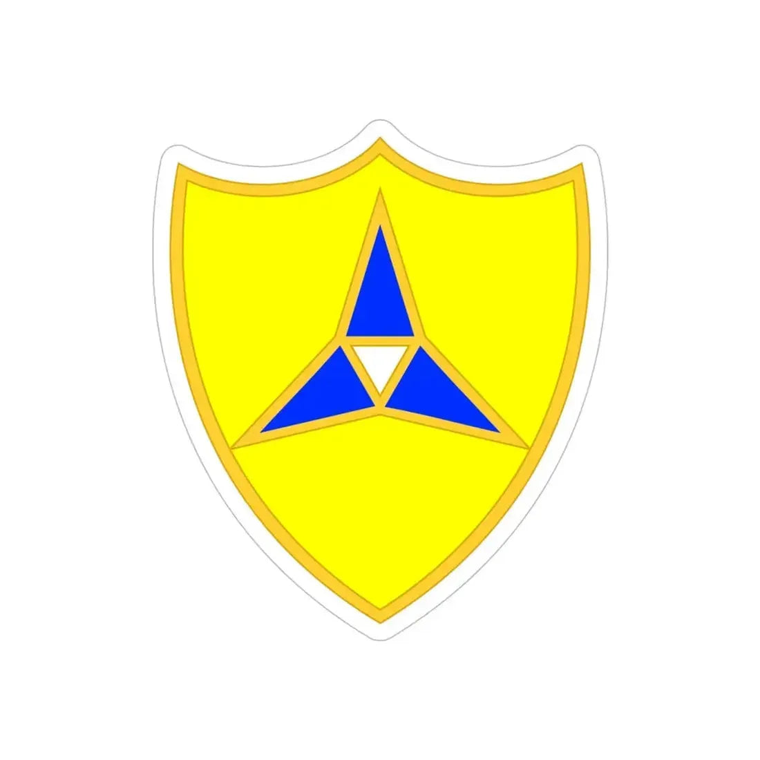 III Corps United States2 (U.S. Army) REVERSE PRINT Transparent Die-Cut STICKER 5 Inch Die-Cut Transparent - The Sticker Space