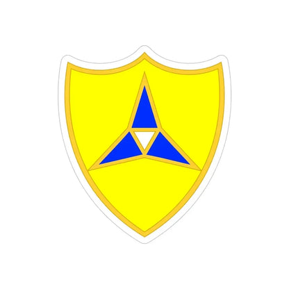 III Corps United States2 (U.S. Army) REVERSE PRINT Transparent Die-Cut STICKER 5 Inch Die-Cut Transparent - The Sticker Space