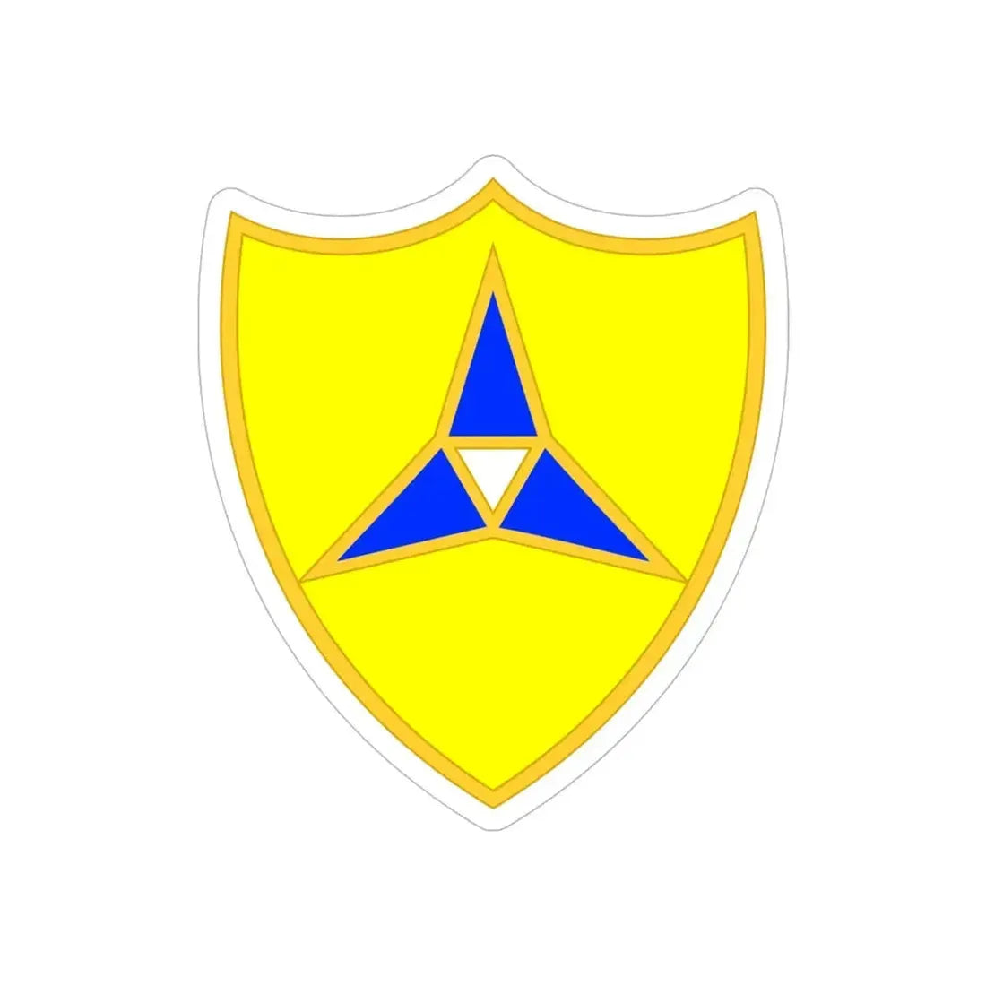 III Corps United States2 (U.S. Army) REVERSE PRINT Transparent Die-Cut STICKER 6 Inch Die-Cut Transparent - The Sticker Space