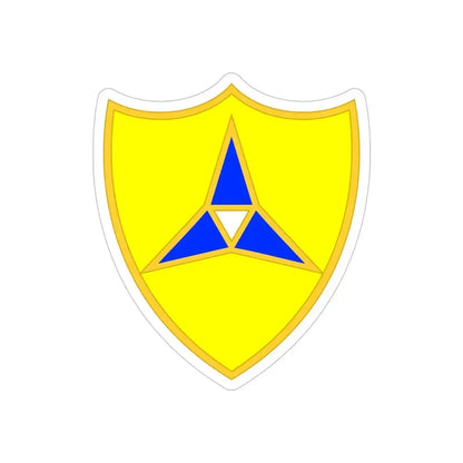 III Corps United States2 (U.S. Army) REVERSE PRINT Transparent Die-Cut STICKER 6 Inch Die-Cut Transparent - The Sticker Space