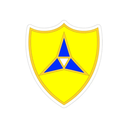III Corps United States2 (U.S. Army) REVERSE PRINT Transparent Die-Cut STICKER 6 Inch Die-Cut Transparent - The Sticker Space