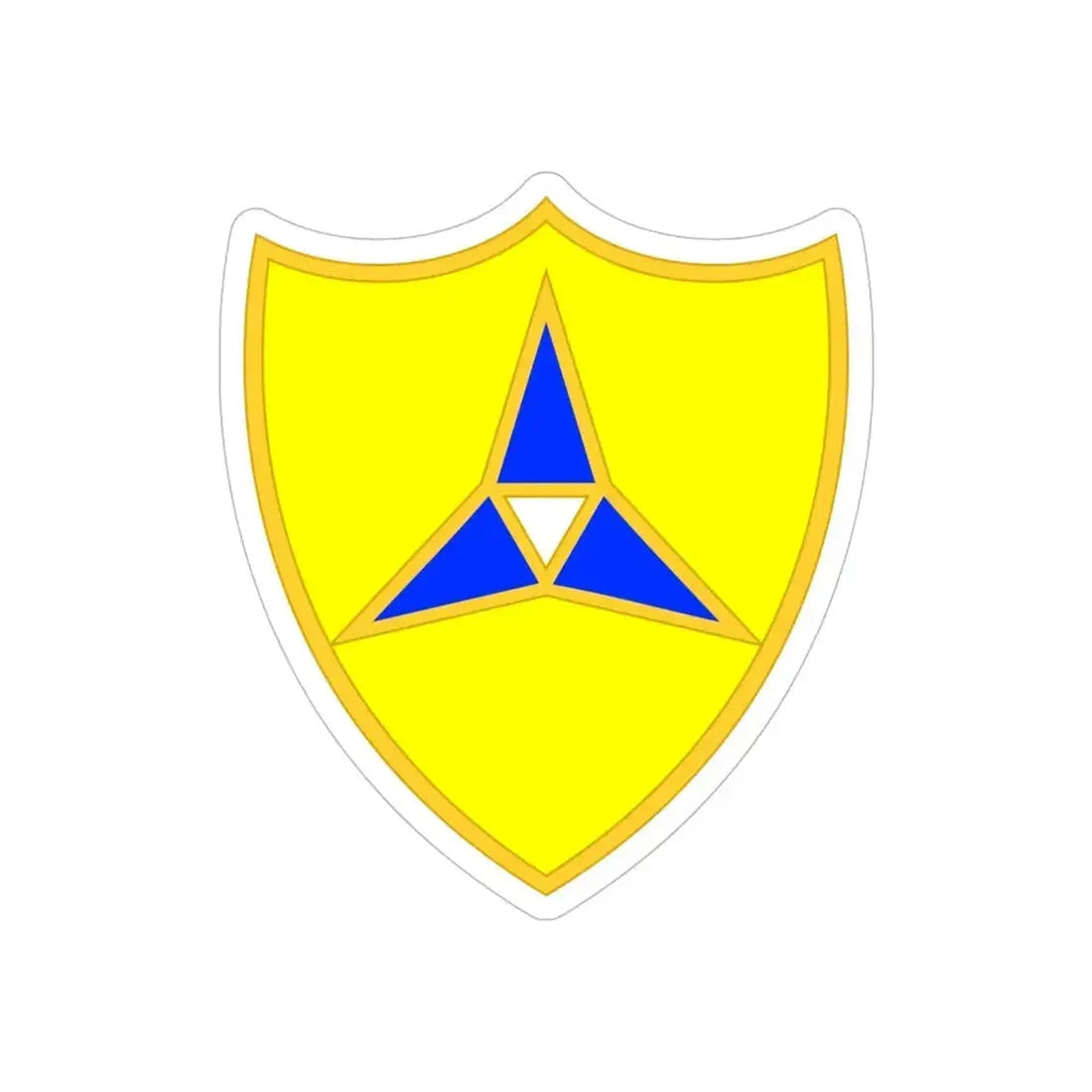 III Corps United States2 (U.S. Army) REVERSE PRINT Transparent Die-Cut STICKER - The Sticker Space