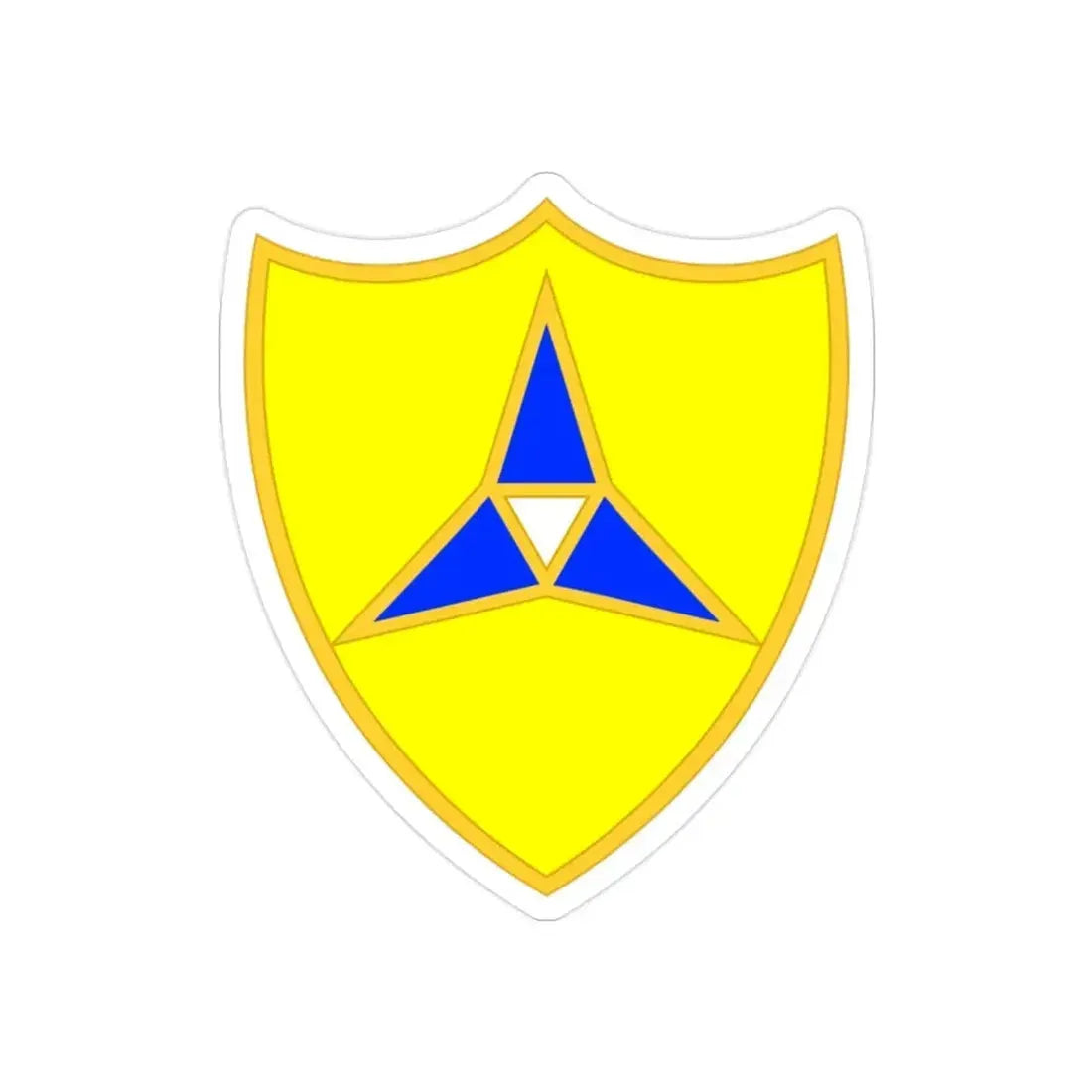 III Corps United States2 (U.S. Army) REVERSE PRINT Transparent Die-Cut STICKER - The Sticker Space