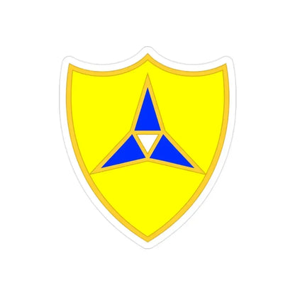III Corps United States2 (U.S. Army) REVERSE PRINT Transparent Die-Cut STICKER - The Sticker Space