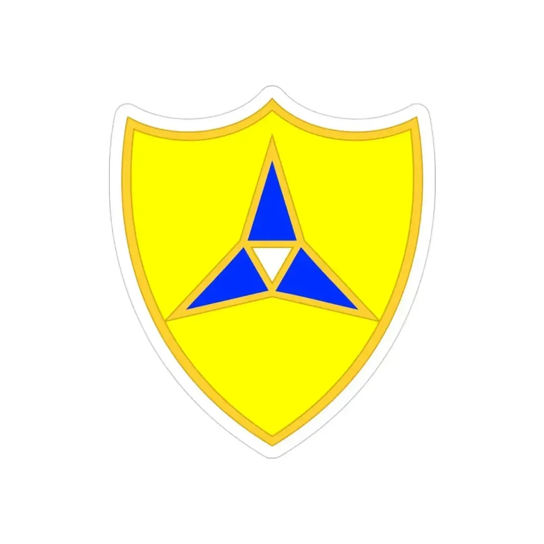 III Corps United States2 (U.S. Army) REVERSE PRINT Transparent Die-Cut STICKER - The Sticker Space