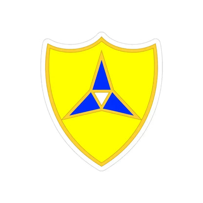 III Corps United States2 (U.S. Army) REVERSE PRINT Transparent Die-Cut STICKER - The Sticker Space