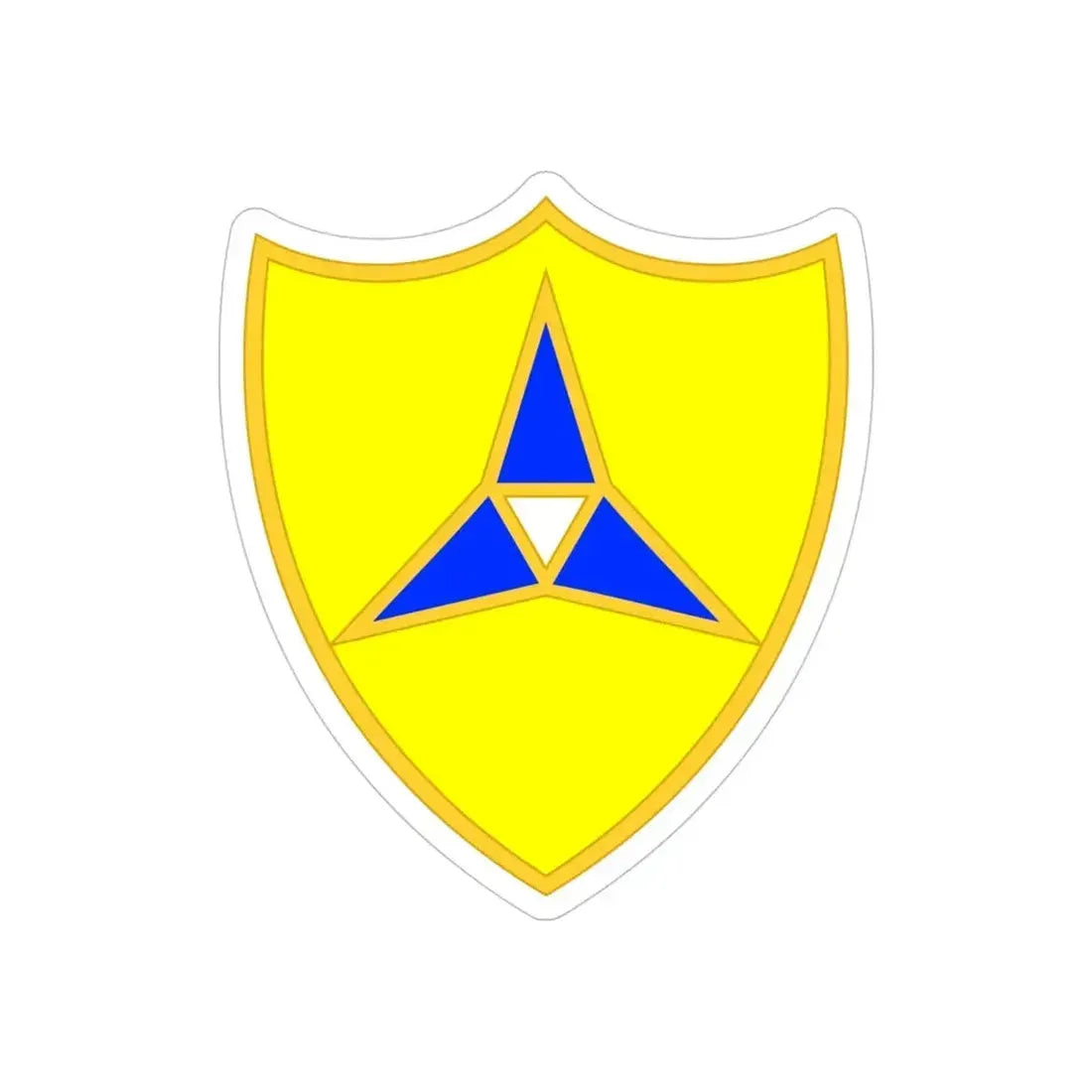 III Corps United States2 (U.S. Army) REVERSE PRINT Transparent Die-Cut STICKER - The Sticker Space
