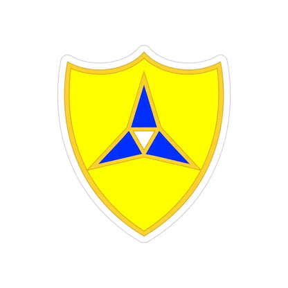 III Corps United States2 (U.S. Army) REVERSE PRINT Transparent Die-Cut STICKER - The Sticker Space