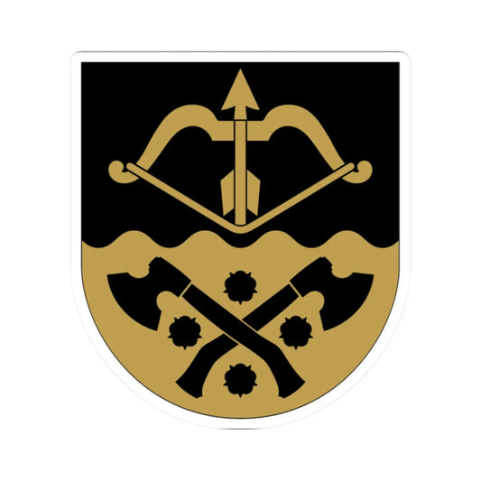 Iisalmi.vaakuna (Finland) (Coat of Arms) STICKER Vinyl Kiss-Cut Decal 2 Inch White - The Sticker Space